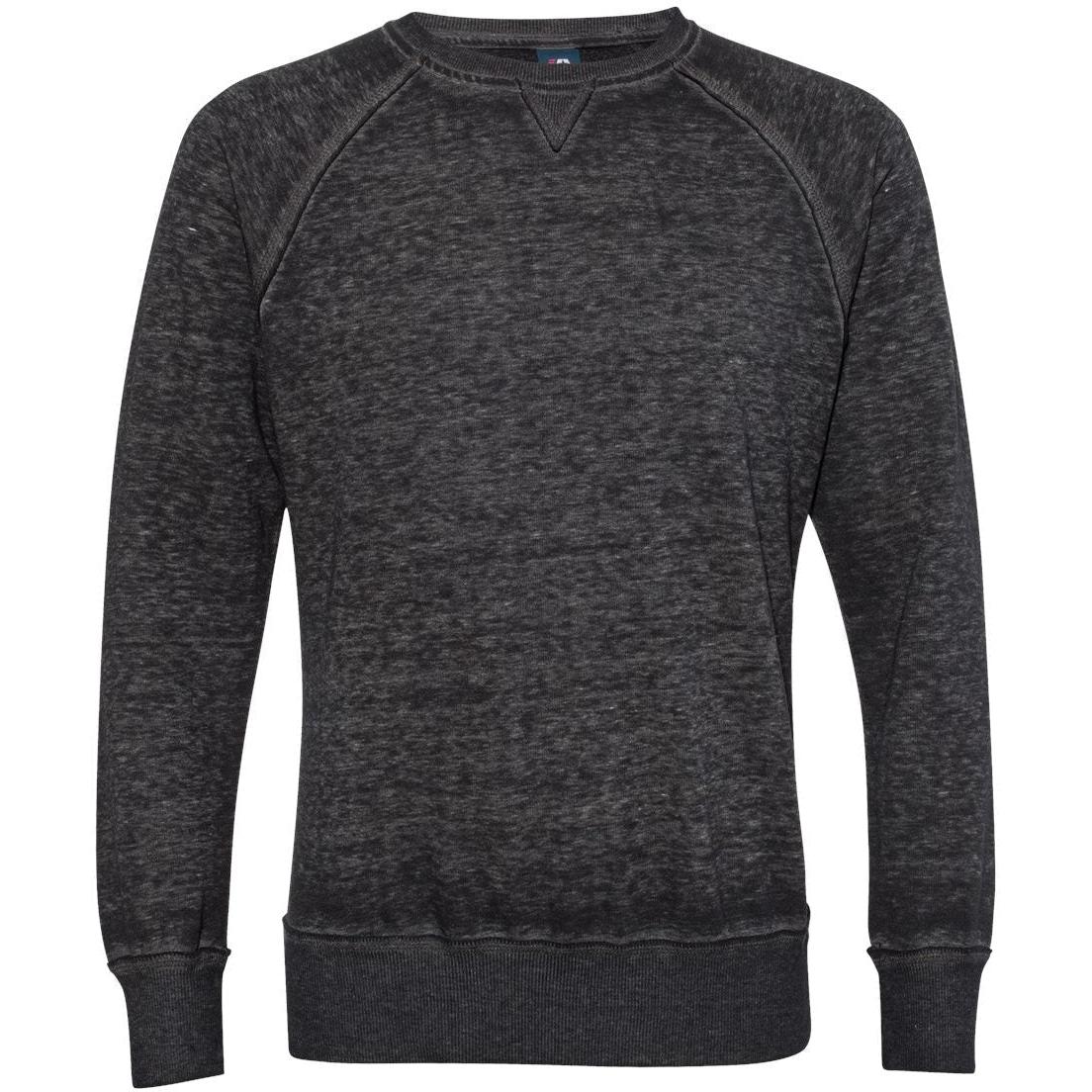 no-logo J America Vintage Zen Fleece Crewneck Sweatshirt-Crewnecks-J. America-Twisted Black-S-Thread Logic