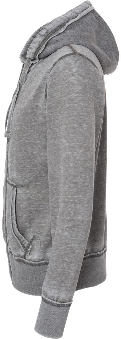 no-logo J America Vintage Zen Fleece Full-Zip Hooded Sweatshirt-Men's Layering-J. America-Thread Logic