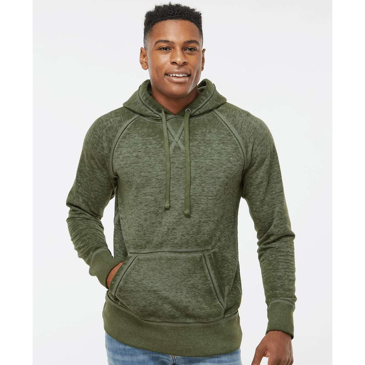 no-logo J America Vintage Zen Fleece Hooded Sweatshirt-Hoodies-J. America-Thread Logic