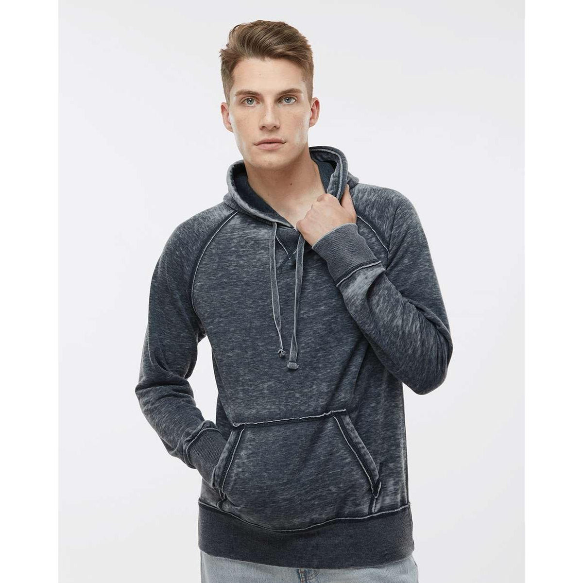 no-logo J America Vintage Zen Fleece Hooded Sweatshirt-Hoodies-J. America-Thread Logic