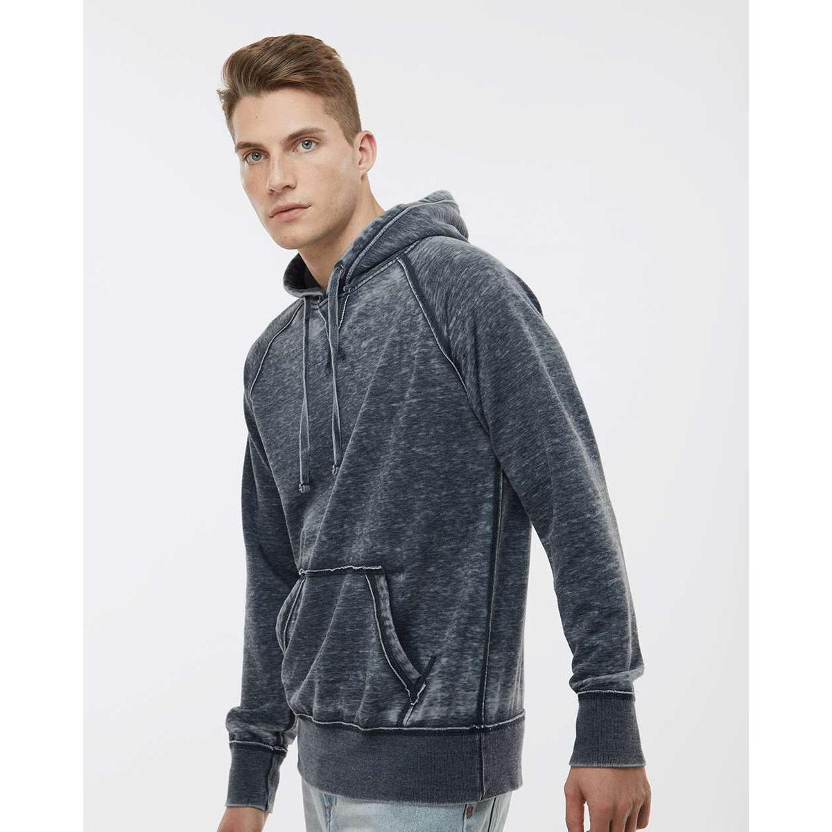 no-logo J America Vintage Zen Fleece Hooded Sweatshirt-Hoodies-J. America-Thread Logic