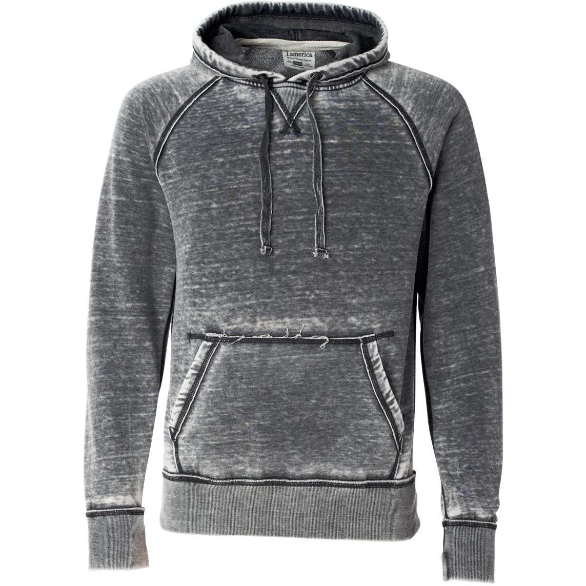 no-logo J America Vintage Zen Fleece Hooded Sweatshirt-Hoodies-J. America-Dark Smoke-S-Thread Logic