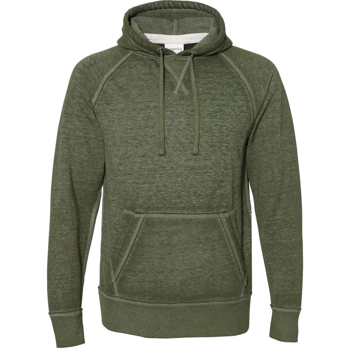 no-logo J America Vintage Zen Fleece Hooded Sweatshirt-Hoodies-J. America-Twisted Olive-S-Thread Logic