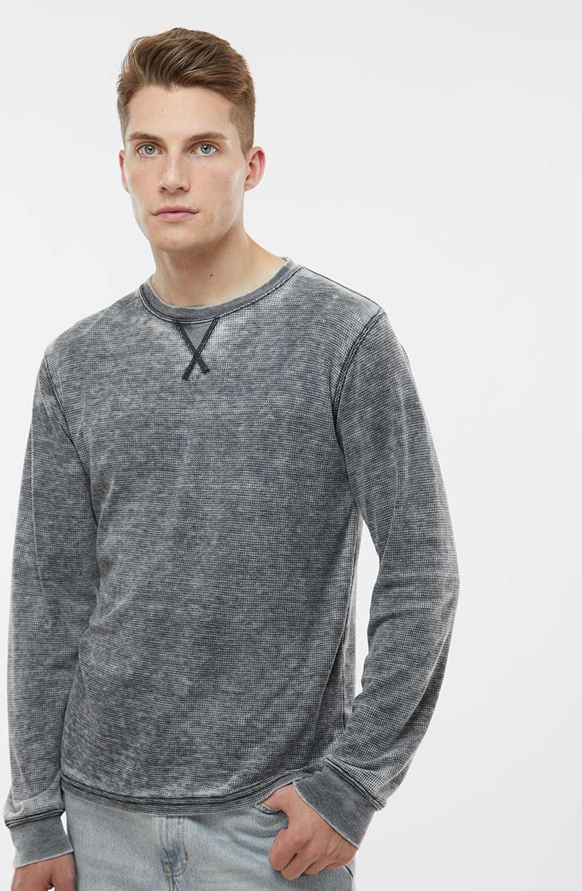 no-logo J America Vintage Zen Thermal Long Sleeve T-Shirt-Men's T Shirts-J. America-Thread Logic