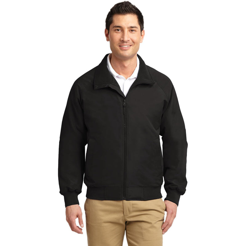 no-logo CLOSEOUT - Port Authority Tall Charger Jacket-Port Authority-True Black-LT-Thread Logic