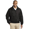 no-logo CLOSEOUT - Port Authority Tall Lightweight Charger Jacket-Port Authority-True Black-LT-Thread Logic