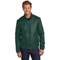 no-logo CLOSEOUT - Port Authority Packable Puffy Jacket-Port Authority-Tree Green/Marine Green-XL-Thread Logic