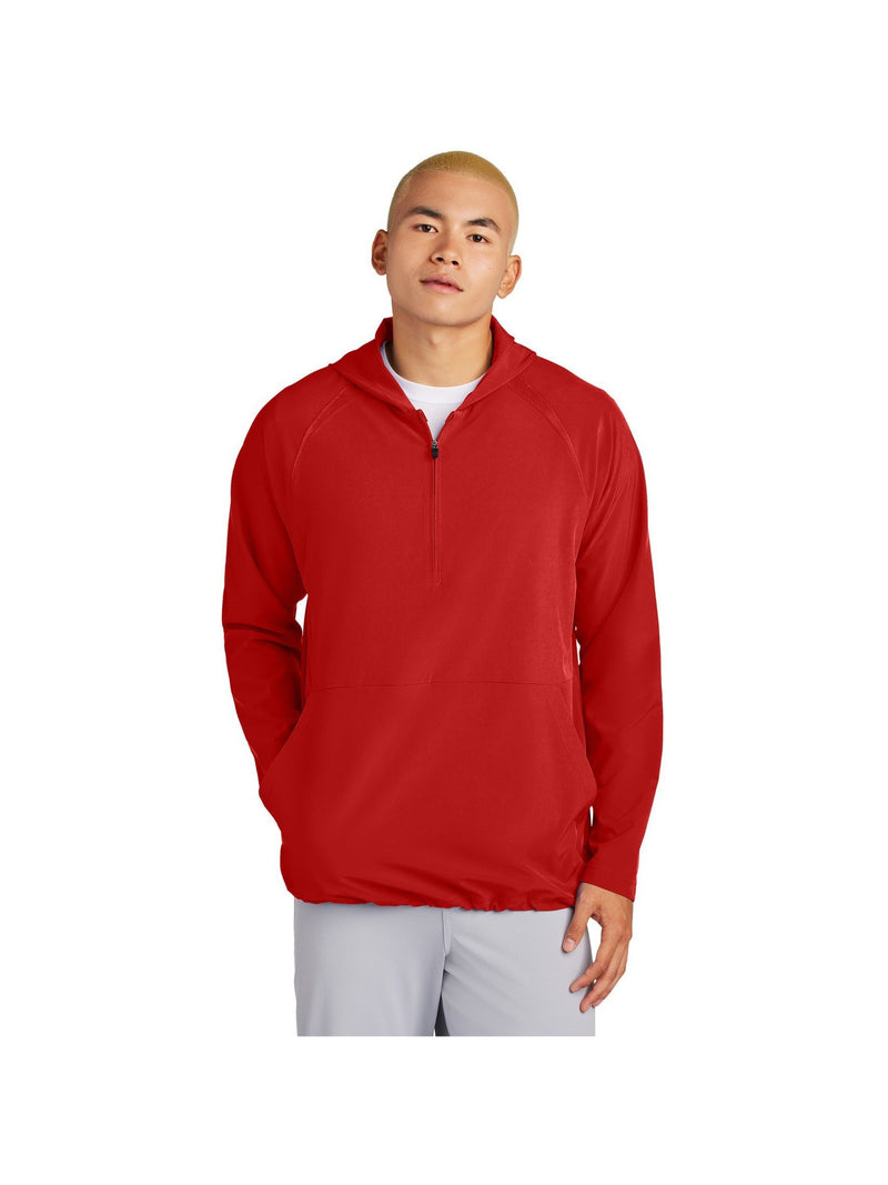 no-logo Sport-Tek Repeat 1/2-Zip Long Sleeve Hooded Jacket-Sport-Tek-Thread Logic