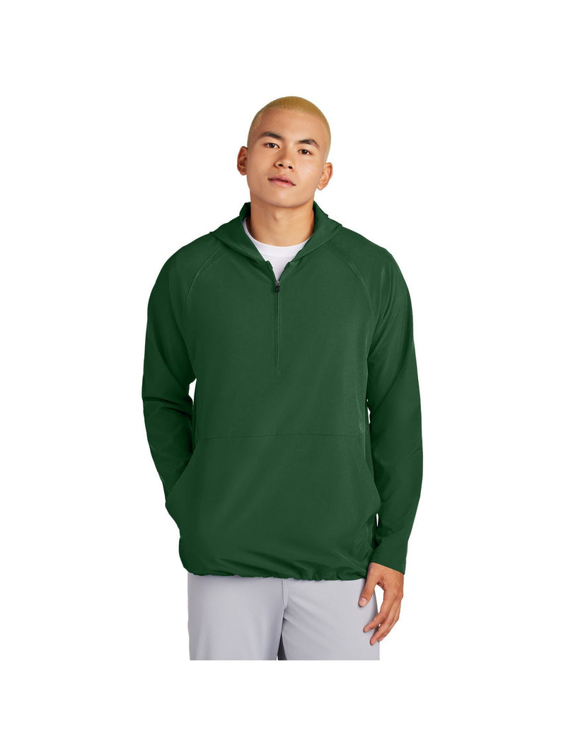 no-logo Sport-Tek Repeat 1/2-Zip Long Sleeve Hooded Jacket-Sport-Tek-Thread Logic