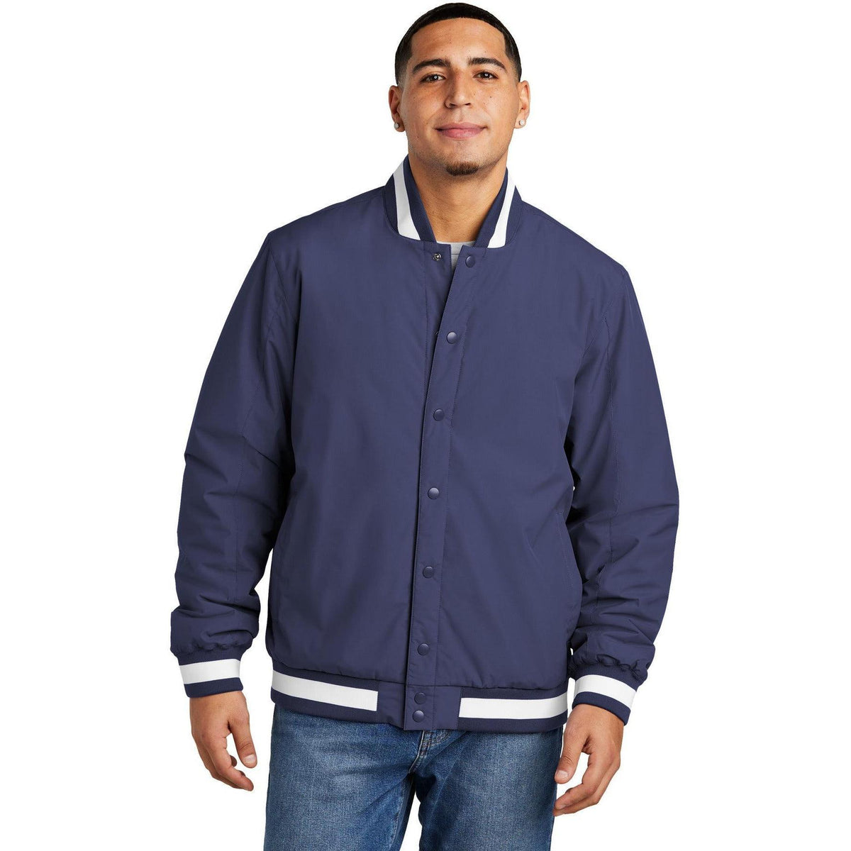 no-logo Sport-Tek Insulated Varsity Jacket-Sport-Tek-Thread Logic