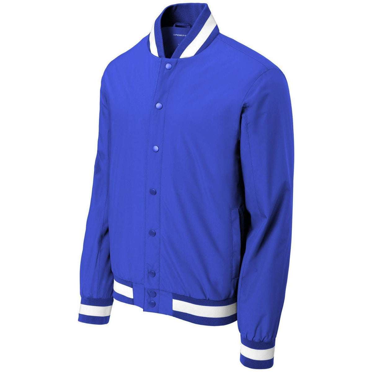 no-logo Sport-Tek Insulated Varsity Jacket-Sport-Tek-True Royal-XS-Thread Logic