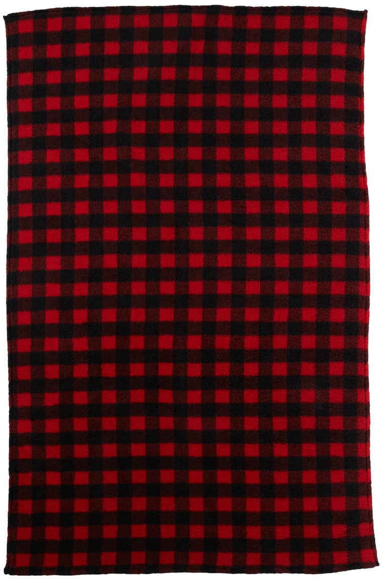no-logo J. America Epic Sherpa Blanket-Accessories-J. America-Red/Black Buffalo-1 Size-Thread Logic
