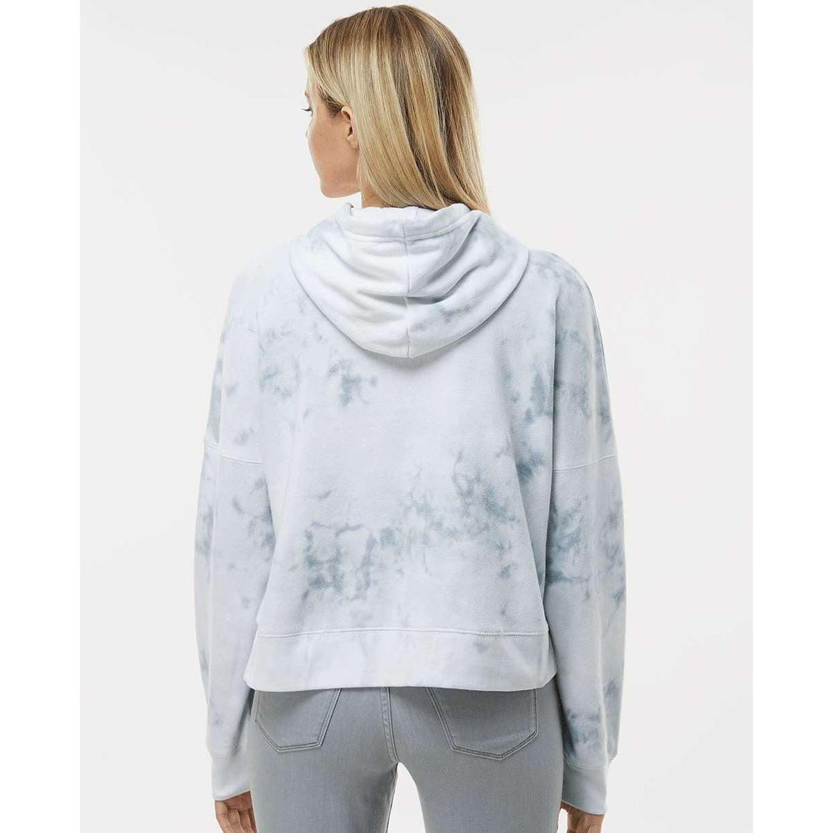 no-logo J. America Ladies Crop Hooded Sweatshirt-J. America-Thread Logic
