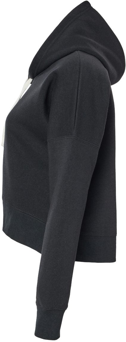 no-logo J. America Ladies Crop Hooded Sweatshirt-J. America-Thread Logic