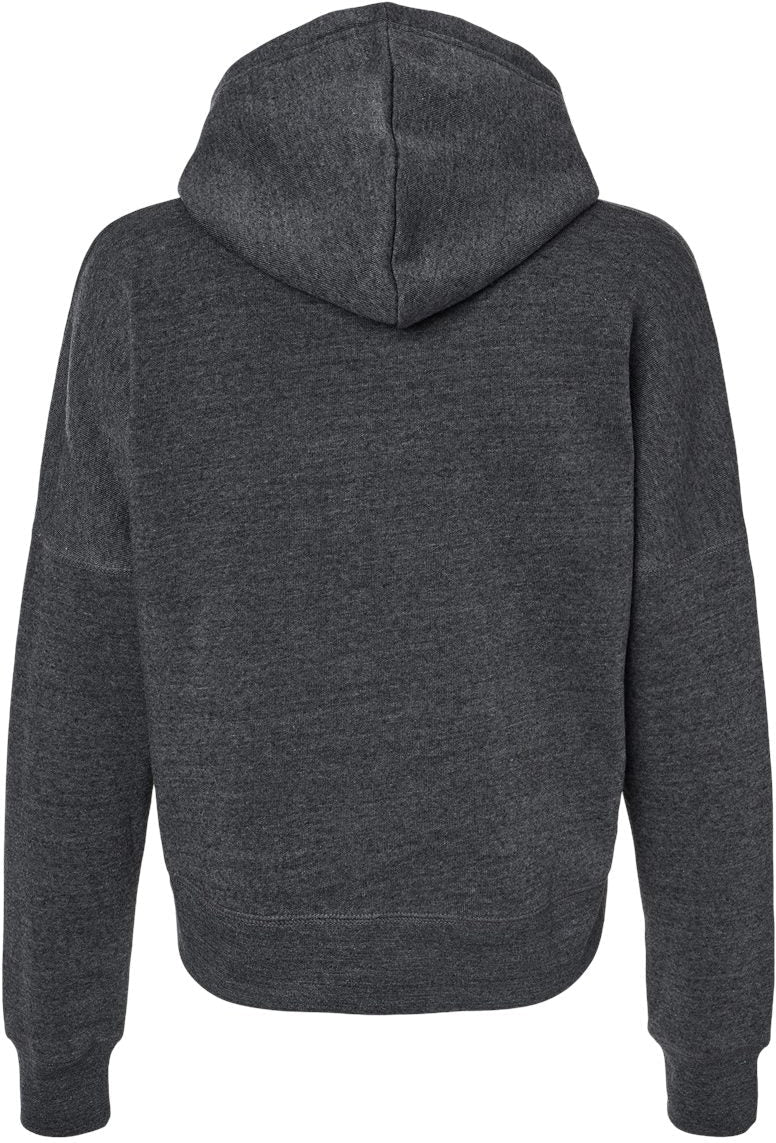 no-logo J. America Ladies Crop Hooded Sweatshirt-J. America-Thread Logic