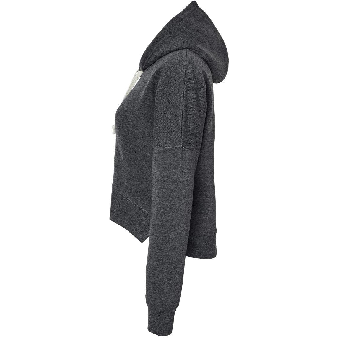 no-logo J. America Ladies Crop Hooded Sweatshirt-J. America-Thread Logic