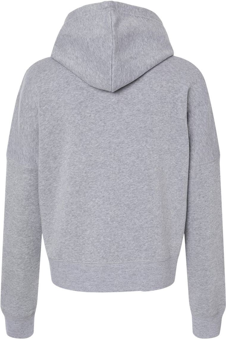 no-logo J. America Ladies Crop Hooded Sweatshirt-J. America-Thread Logic