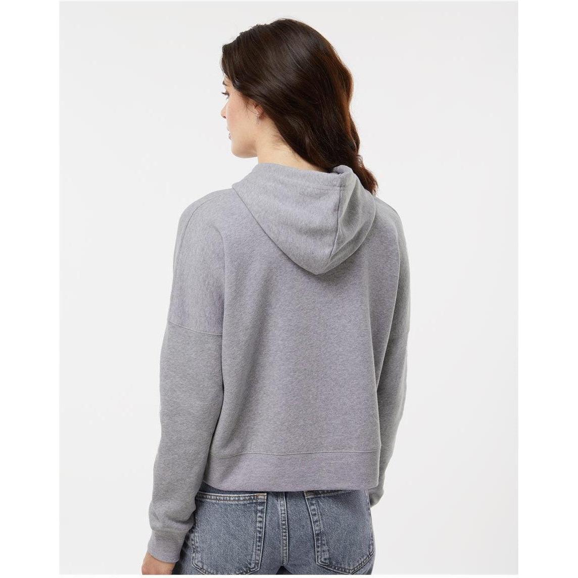 no-logo J. America Ladies Crop Hooded Sweatshirt-J. America-Thread Logic