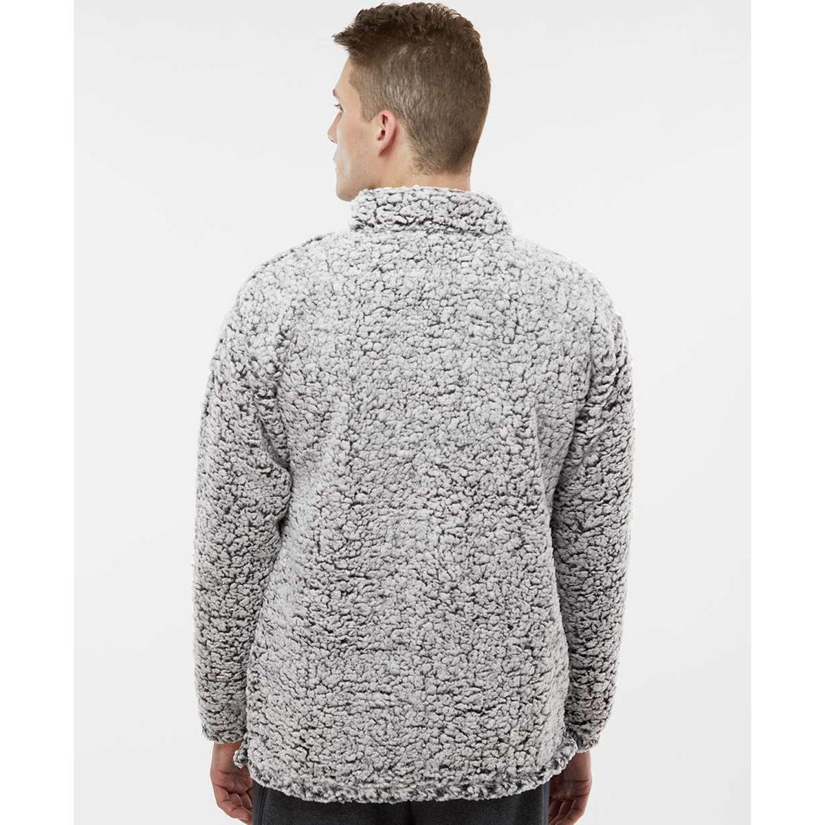 no-logo J. America Sherpa Quarter-Zip Pullover-Fleece-J. America-Thread Logic