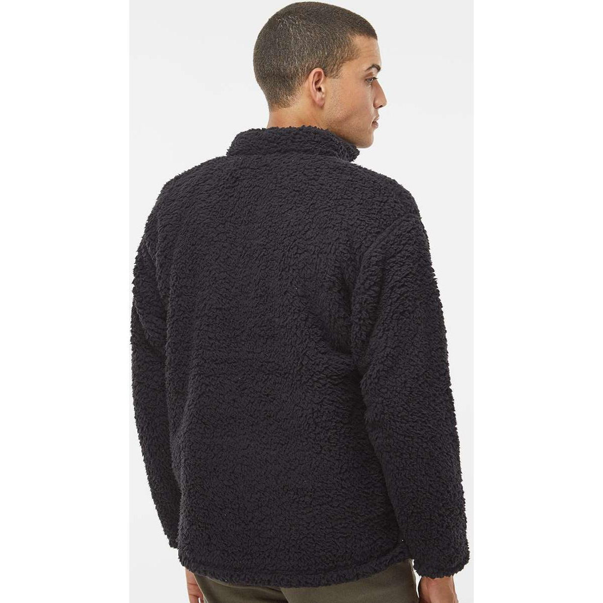 no-logo J. America Sherpa Quarter-Zip Pullover-Fleece-J. America-Thread Logic