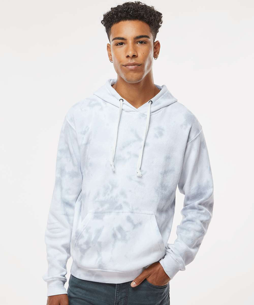 no-logo J. America Tie-Dyed Fleece Hooded Sweatshirt-J. America-Thread Logic