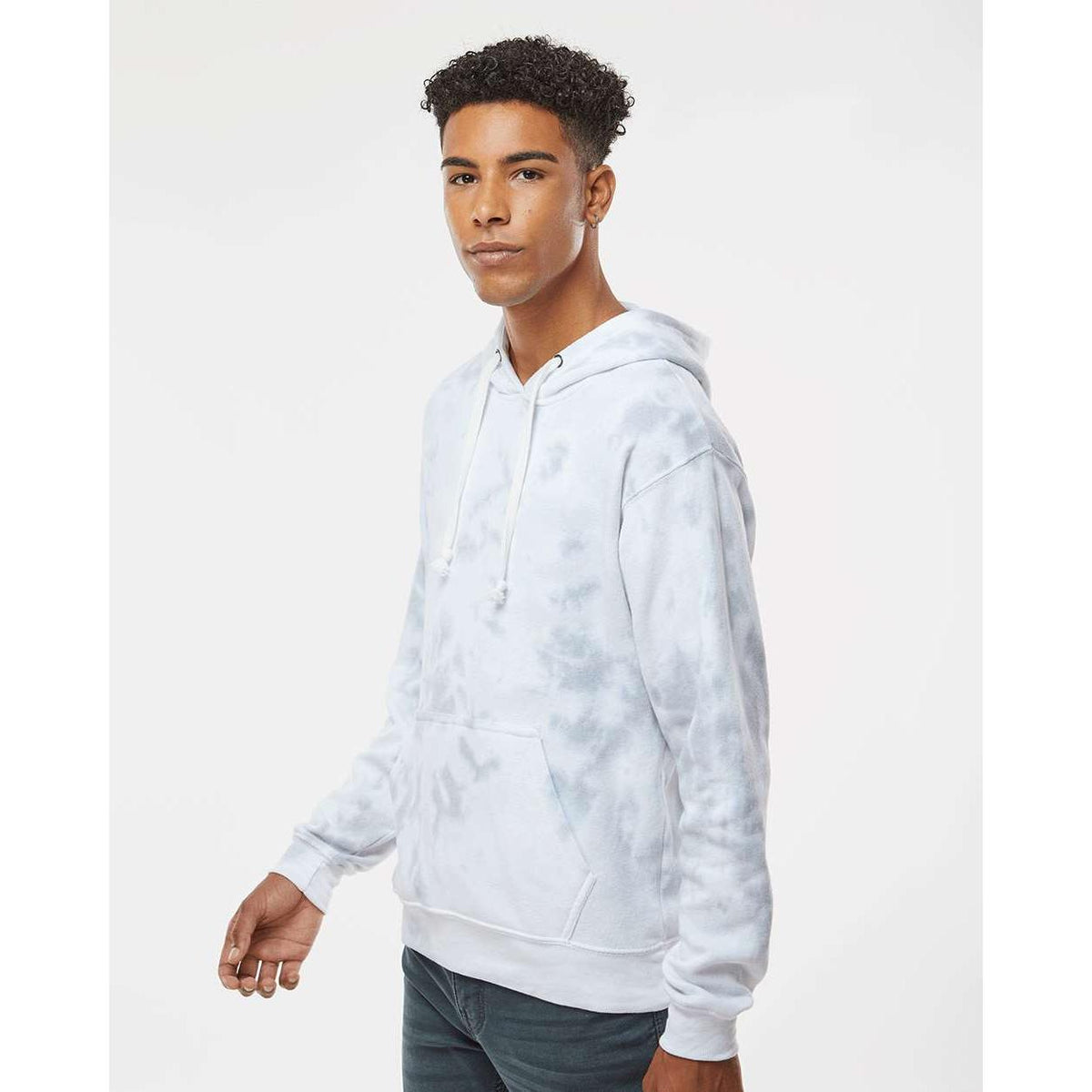 no-logo J. America Tie-Dyed Fleece Hooded Sweatshirt-J. America-Thread Logic