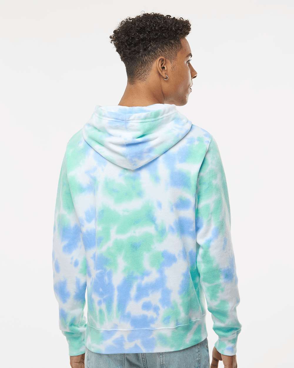 no-logo J. America Tie-Dyed Fleece Hooded Sweatshirt-J. America-Thread Logic