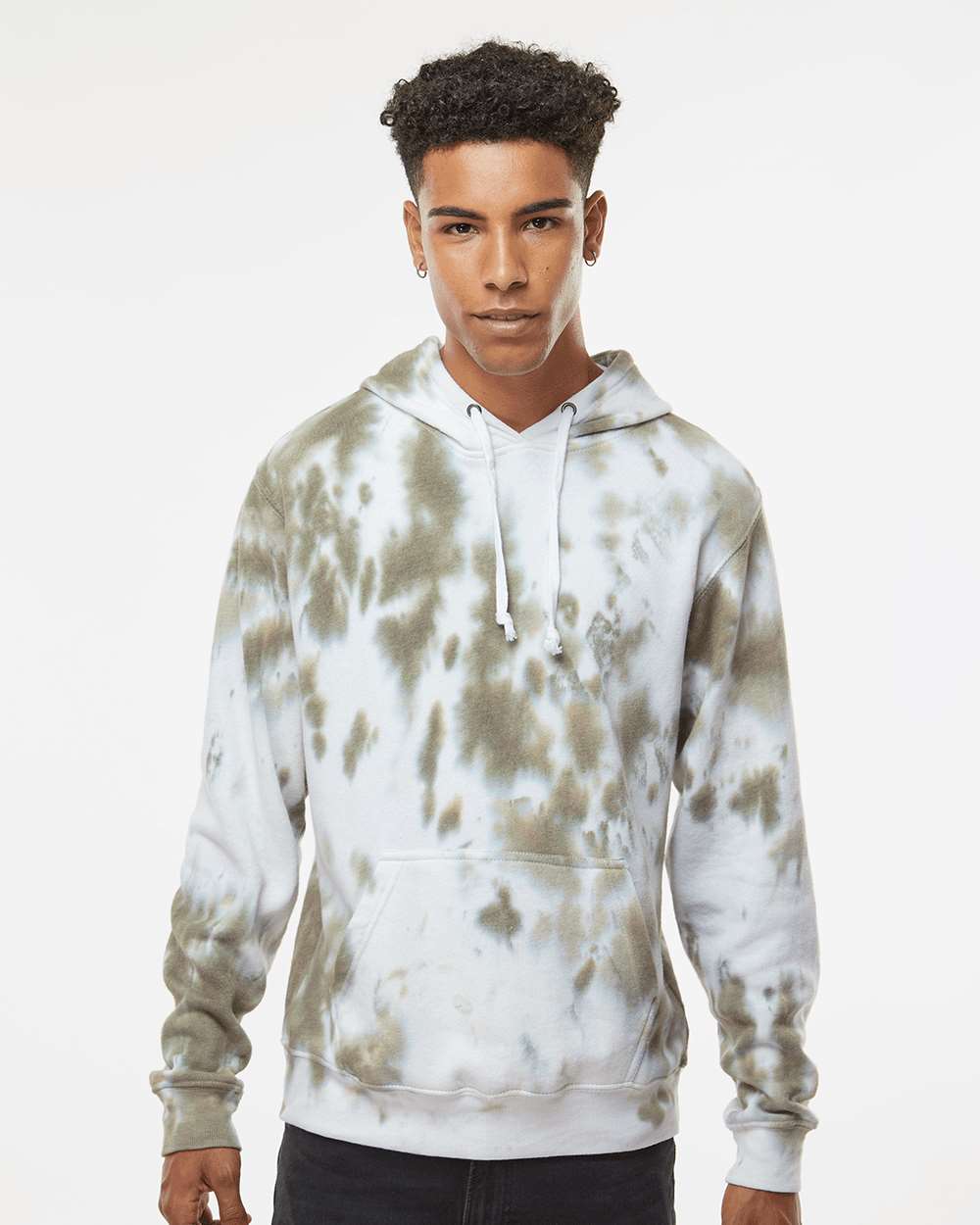 no-logo J. America Tie-Dyed Fleece Hooded Sweatshirt-J. America-Thread Logic