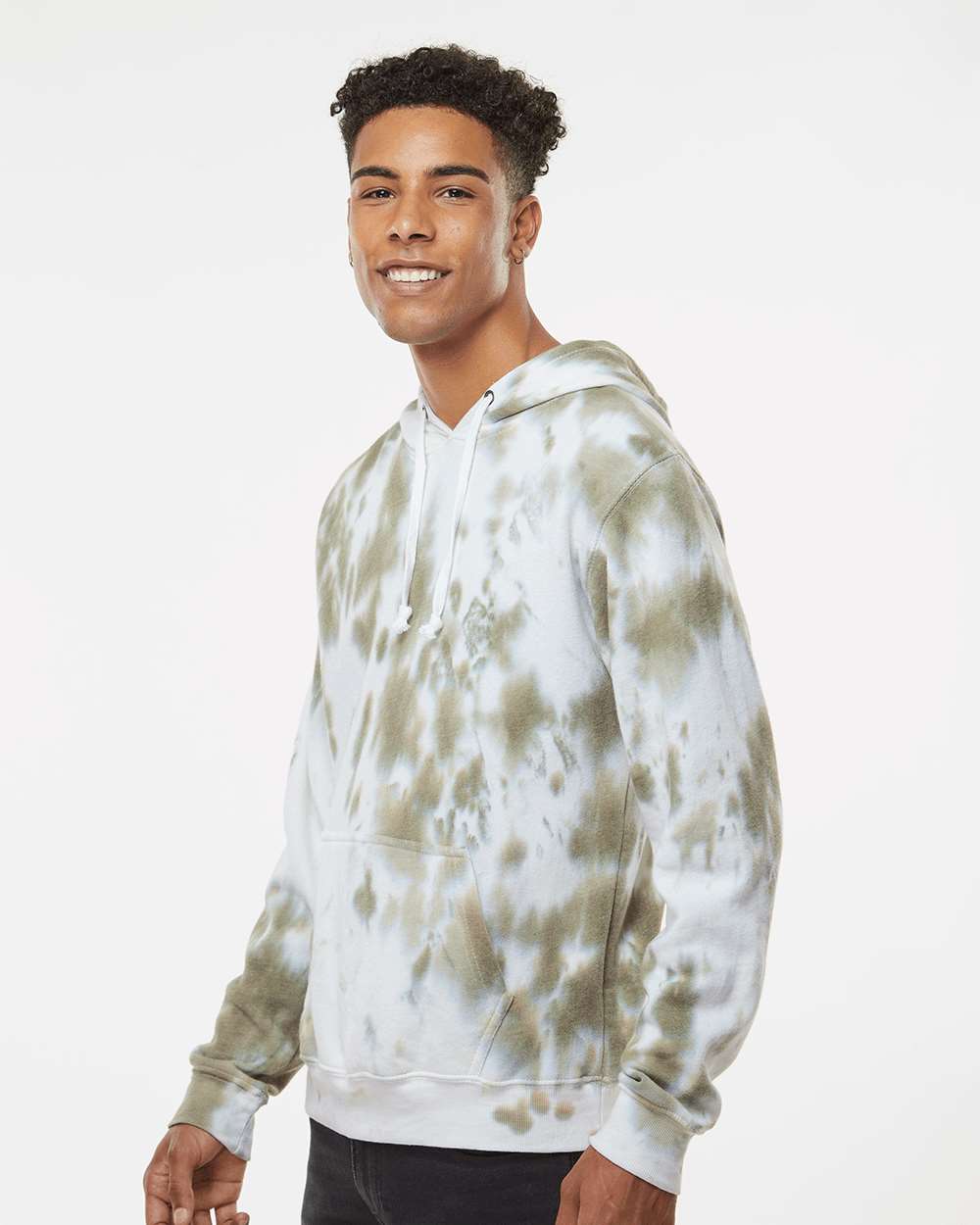 no-logo J. America Tie-Dyed Fleece Hooded Sweatshirt-J. America-Thread Logic