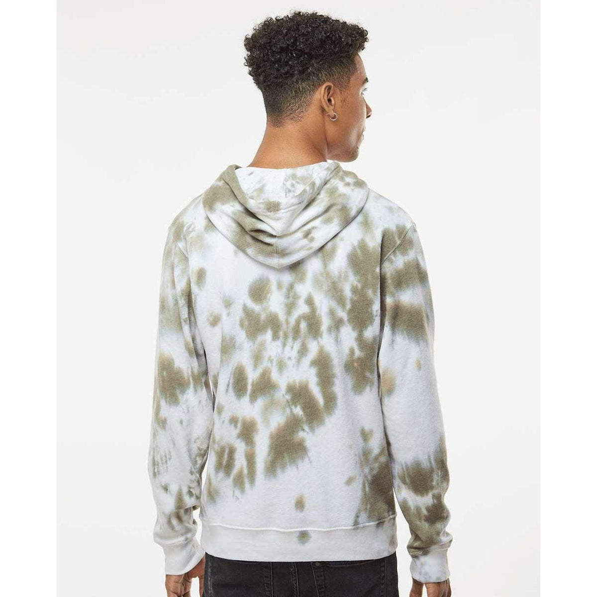 no-logo J. America Tie-Dyed Fleece Hooded Sweatshirt-J. America-Thread Logic