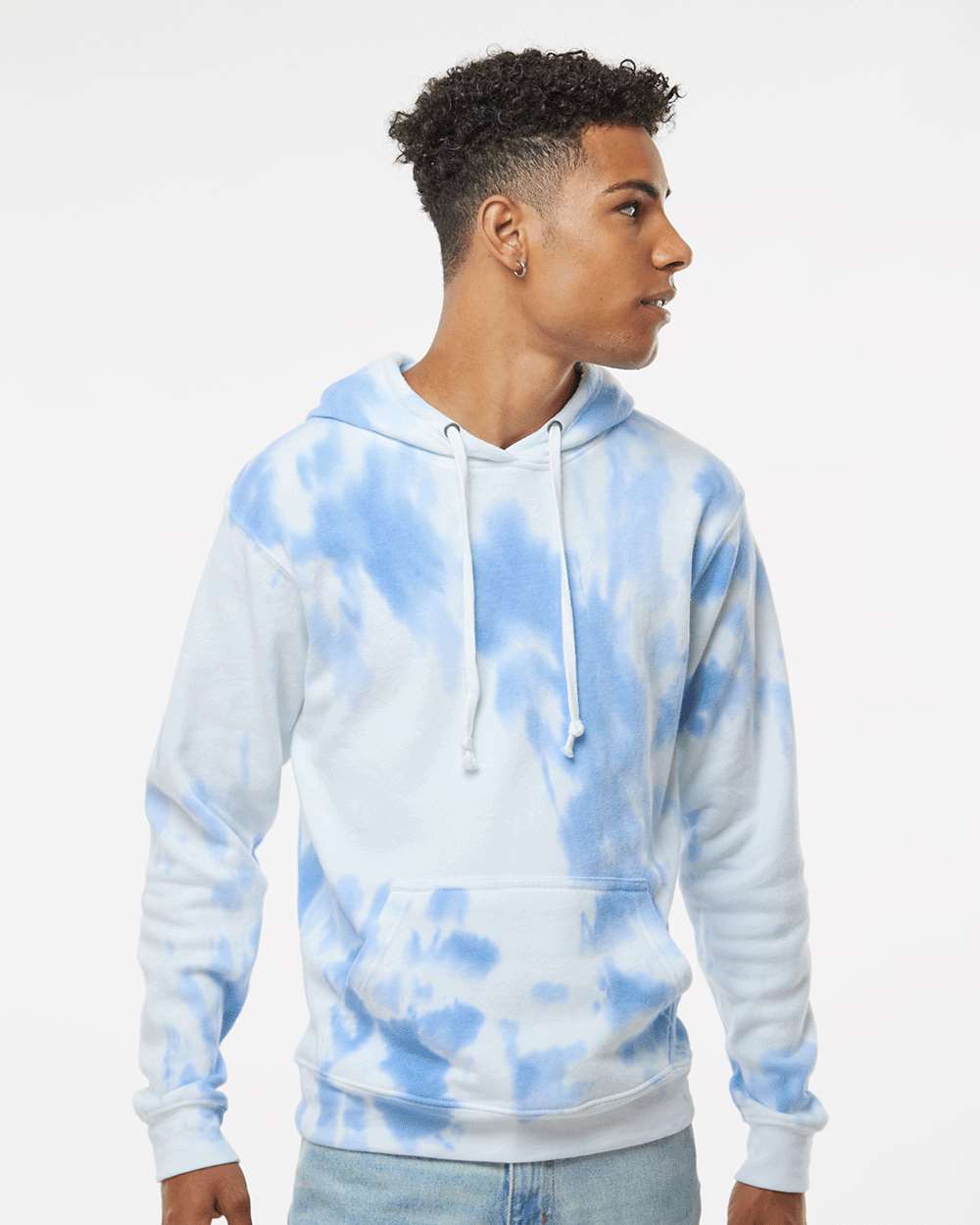 no-logo J. America Tie-Dyed Fleece Hooded Sweatshirt-J. America-Thread Logic