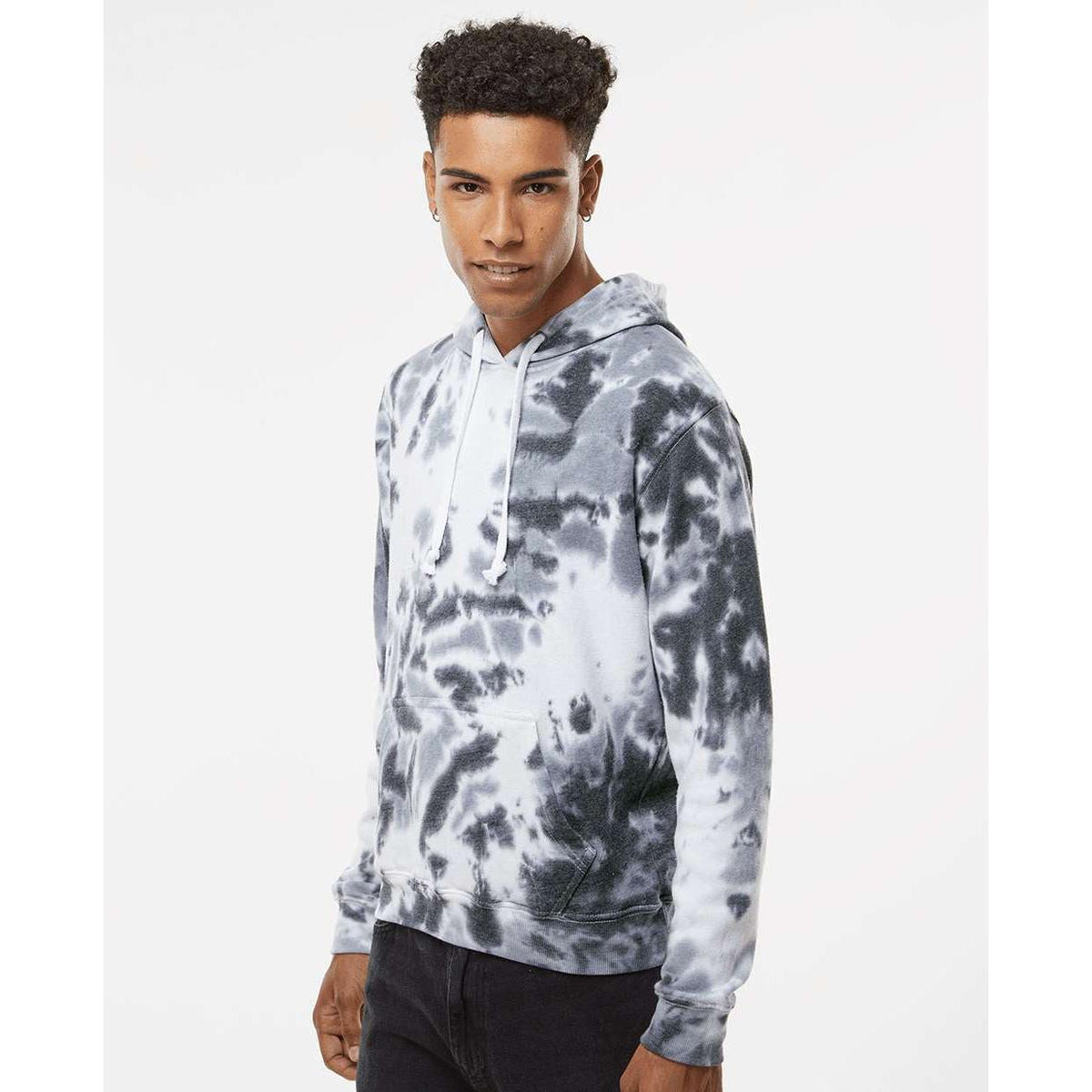 no-logo J. America Tie-Dyed Fleece Hooded Sweatshirt-J. America-Thread Logic