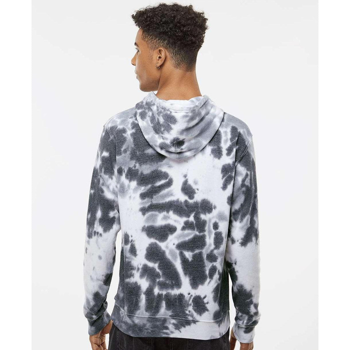 no-logo J. America Tie-Dyed Fleece Hooded Sweatshirt-J. America-Thread Logic