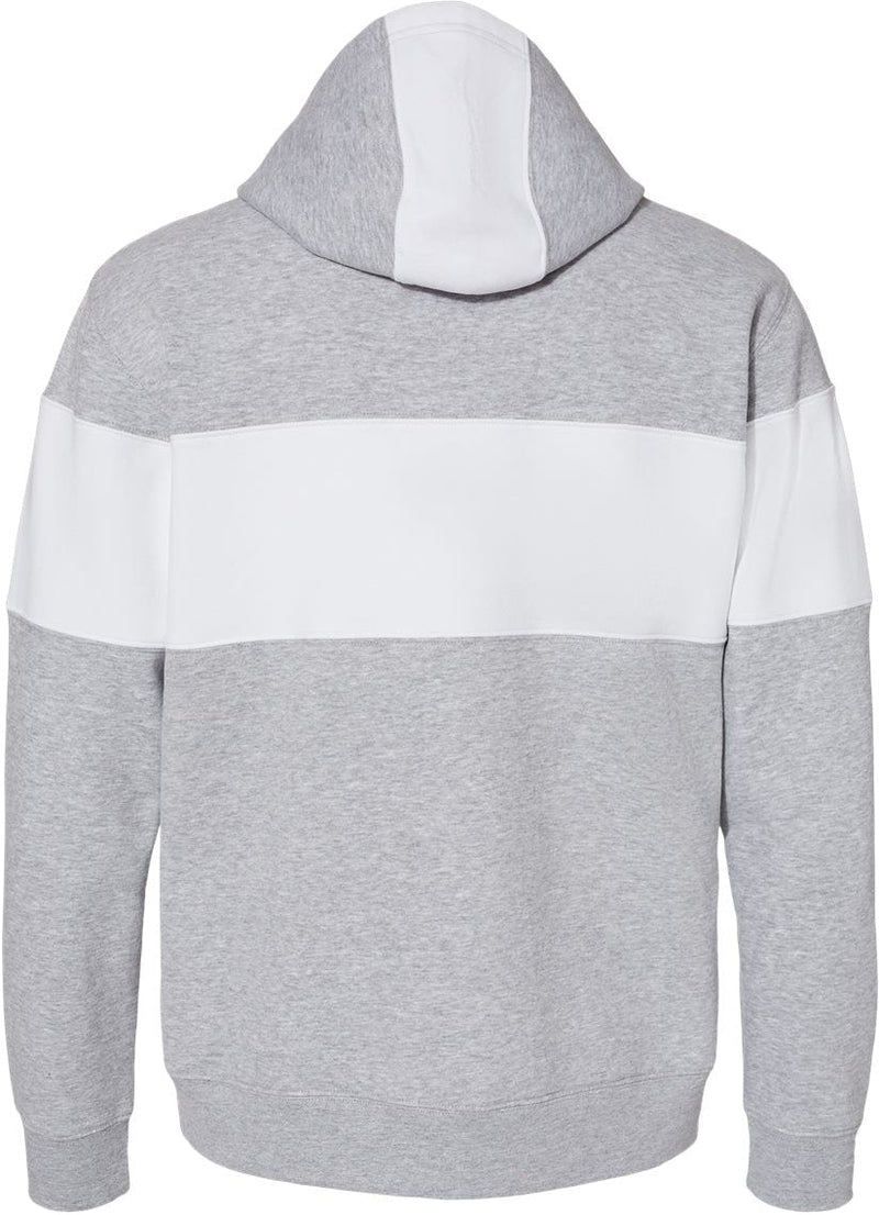 no-logo J. America Varsity Fleece Colorblocked Hooded Sweatshirt-Fleece-J. America-Thread Logic