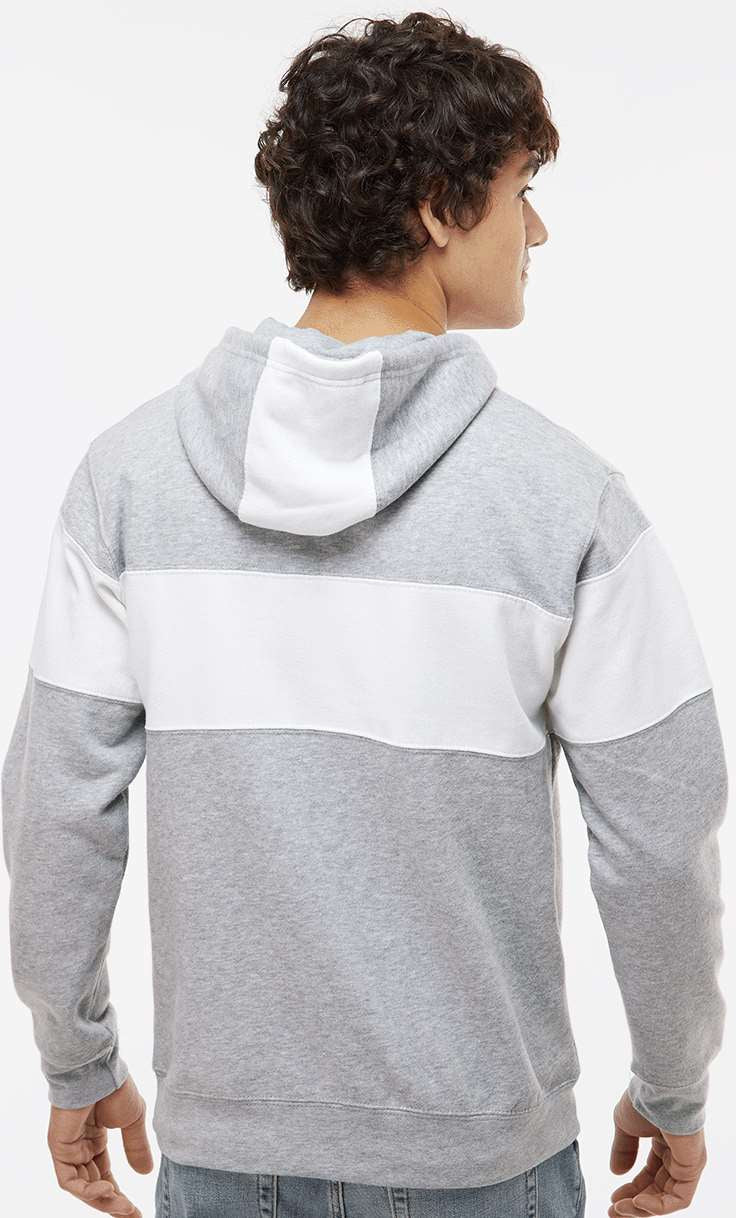 no-logo J. America Varsity Fleece Colorblocked Hooded Sweatshirt-Fleece-J. America-Thread Logic