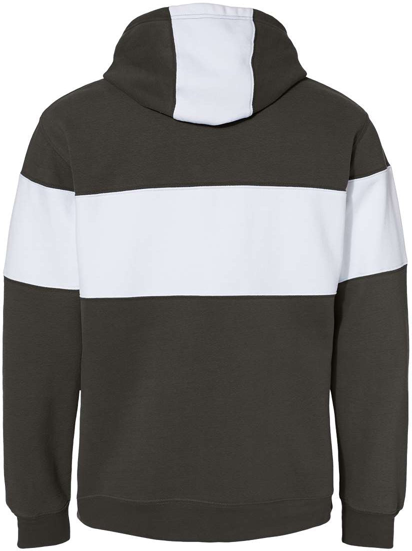 no-logo J. America Varsity Fleece Colorblocked Hooded Sweatshirt-Fleece-J. America-Thread Logic