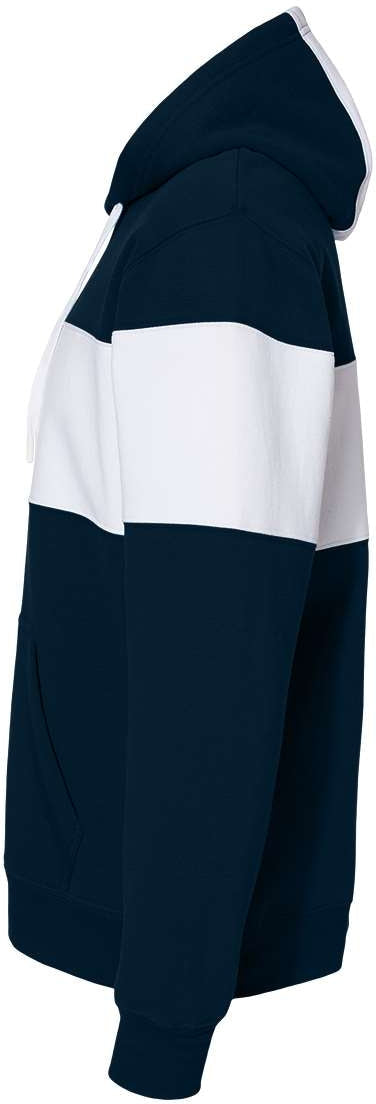 no-logo J. America Varsity Fleece Colorblocked Hooded Sweatshirt-Fleece-J. America-Thread Logic