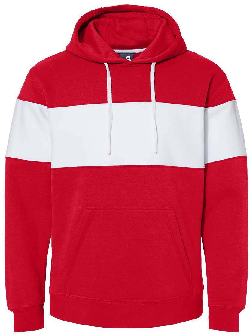 J America Varsity Fleece Colorblocked Hooded Sweatshirt