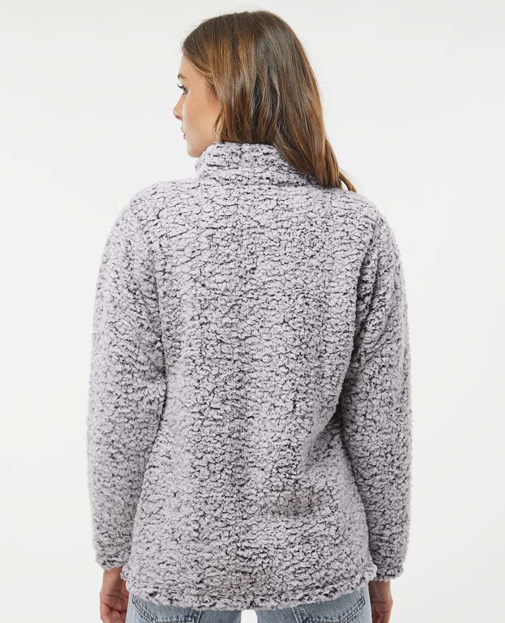 no-logo J. America Women’s Epic Sherpa Quarter-Zip Pullover-Fleece-J. America-Thread Logic