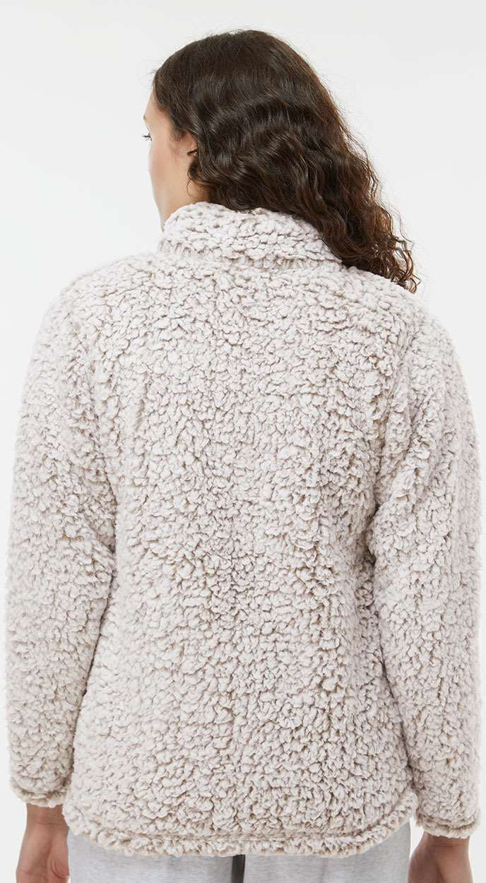 no-logo J. America Women’s Epic Sherpa Quarter-Zip Pullover-Fleece-J. America-Thread Logic