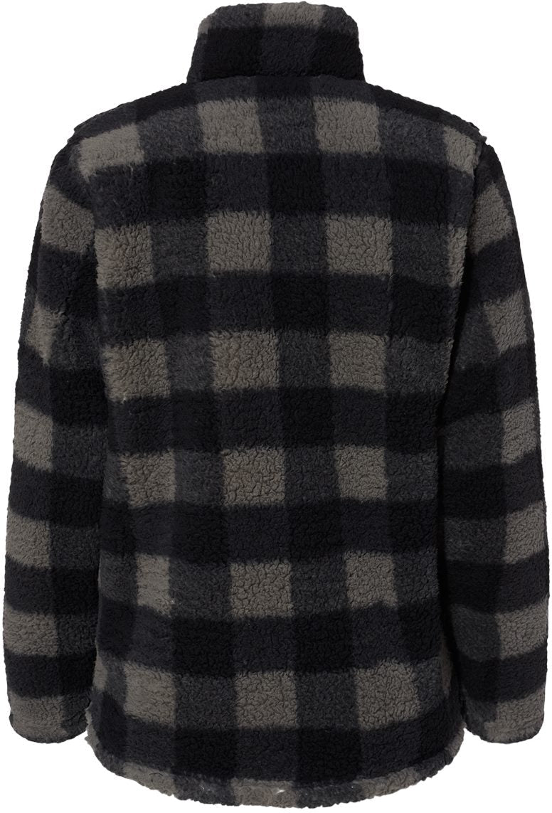 no-logo J. America Women’s Epic Sherpa Quarter-Zip Pullover-Fleece-J. America-Thread Logic