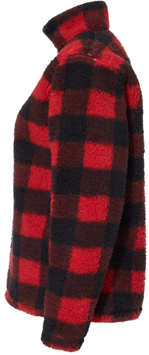 no-logo J. America Women’s Epic Sherpa Quarter-Zip Pullover-Fleece-J. America-Thread Logic