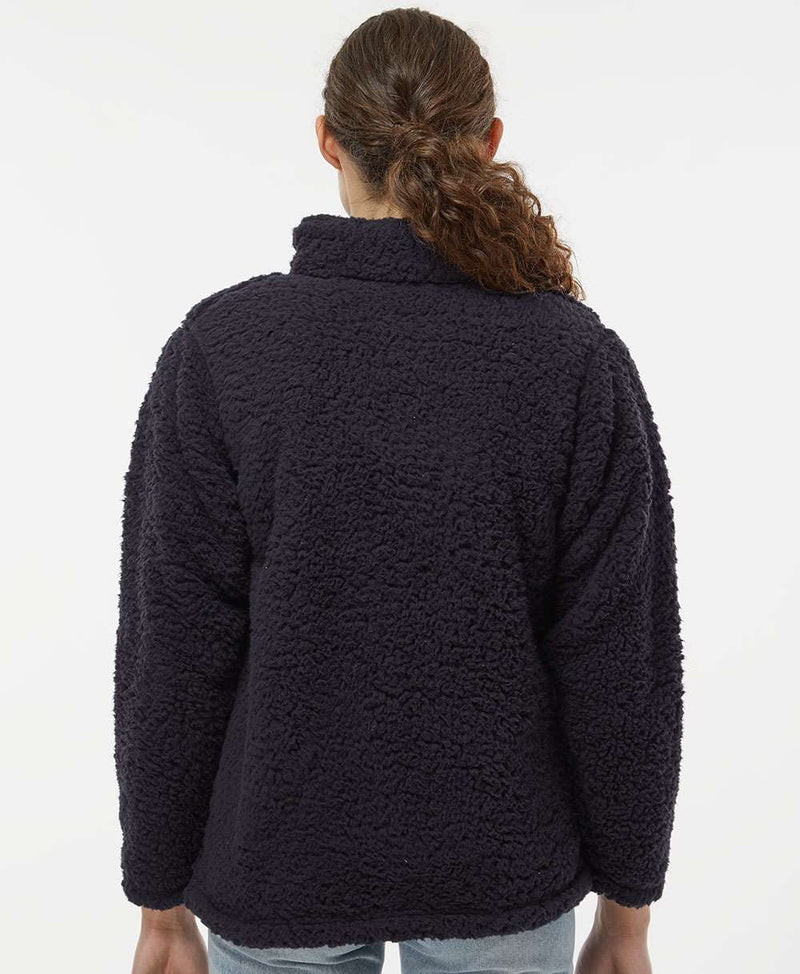 no-logo J. America Women’s Epic Sherpa Quarter-Zip Pullover-Fleece-J. America-Thread Logic