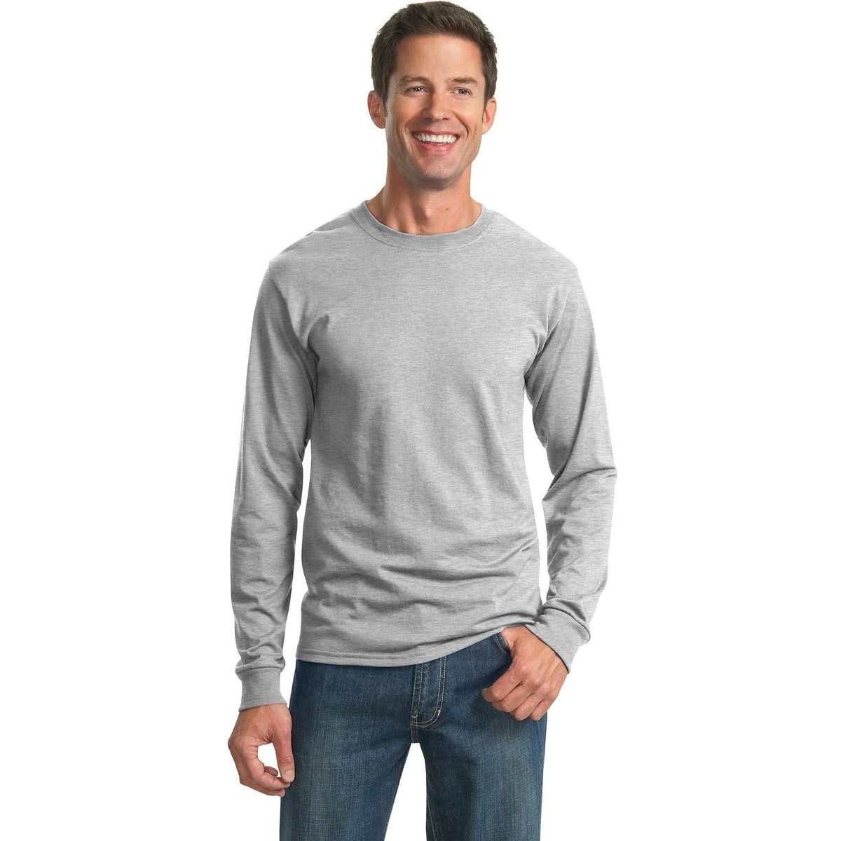 no-logo Jerzees Dri-Power 50/50 Cotton/Poly Long Sleeve T-Shirt-Regular-Jerzees-Thread Logic
