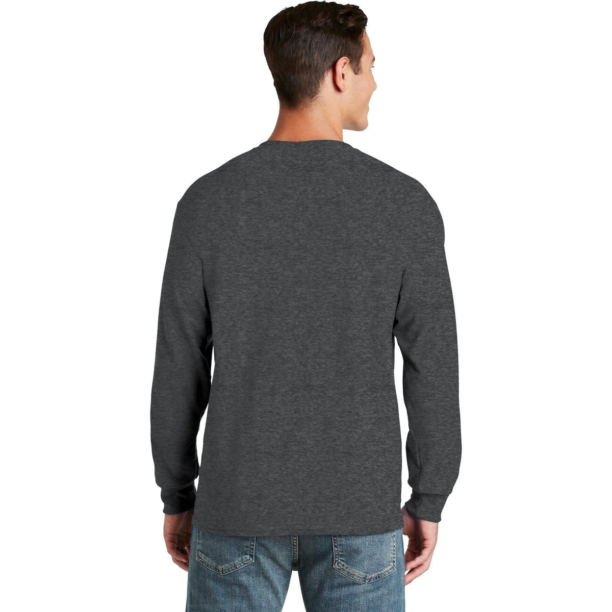 no-logo Jerzees Dri-Power 50/50 Cotton/Poly Long Sleeve T-Shirt-Regular-Jerzees-Thread Logic