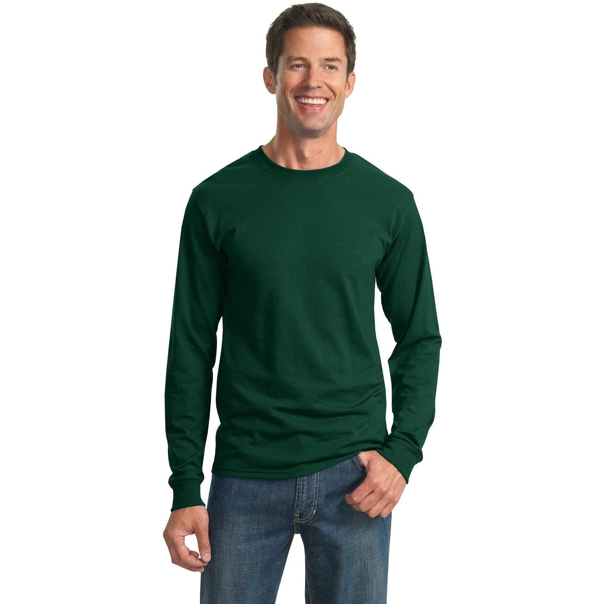 no-logo Jerzees Dri-Power 50/50 Cotton/Poly Long Sleeve T-Shirt-Regular-Jerzees-Thread Logic
