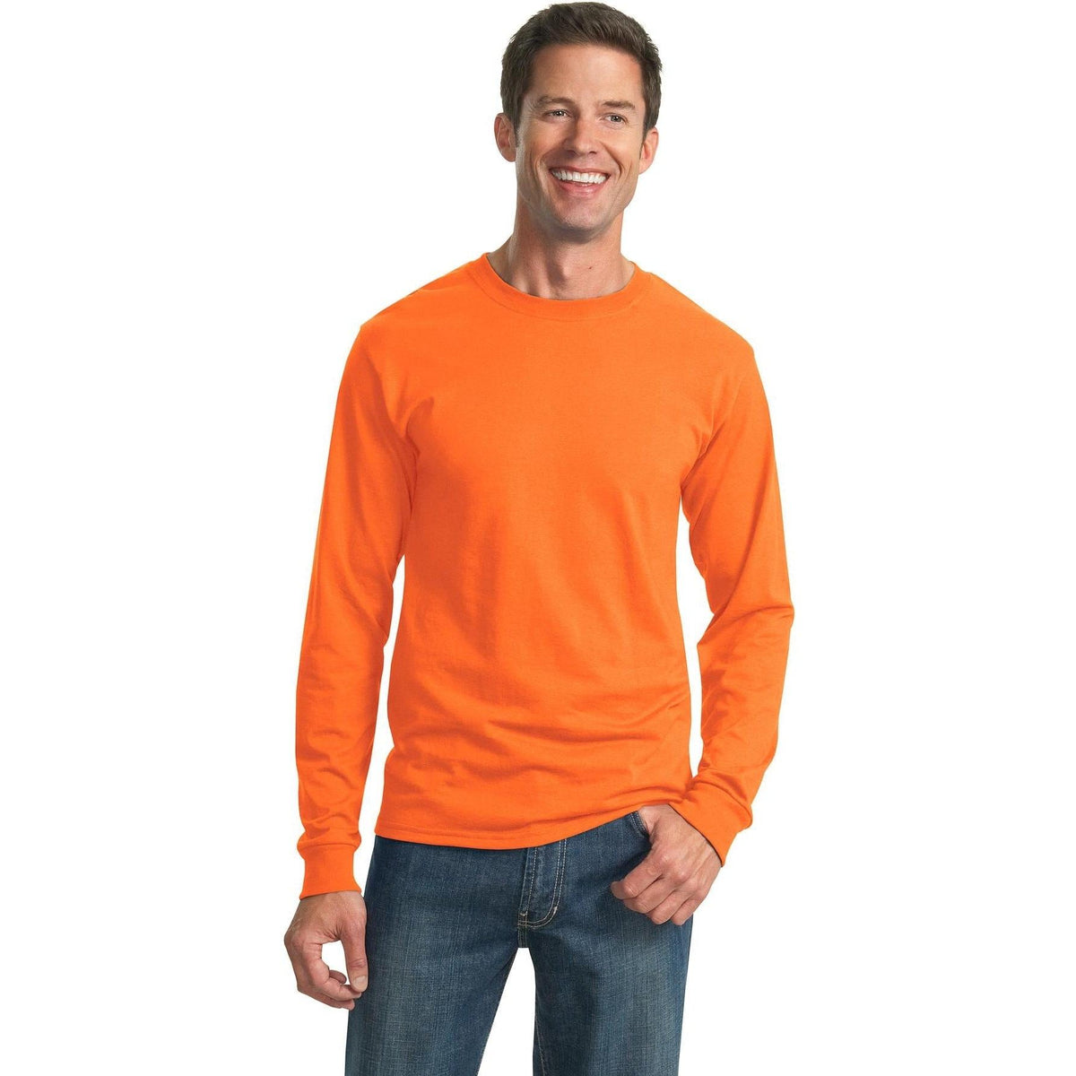 no-logo Jerzees Dri-Power 50/50 Cotton/Poly Long Sleeve T-Shirt-Regular-Jerzees-Thread Logic