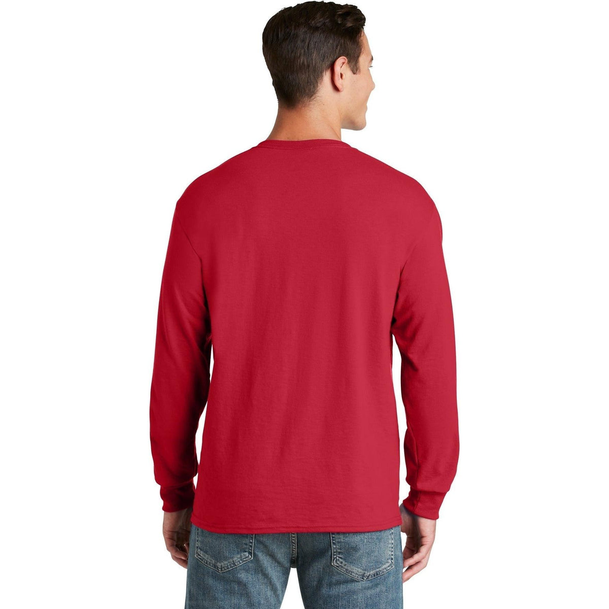 no-logo Jerzees Dri-Power 50/50 Cotton/Poly Long Sleeve T-Shirt-Regular-Jerzees-Thread Logic