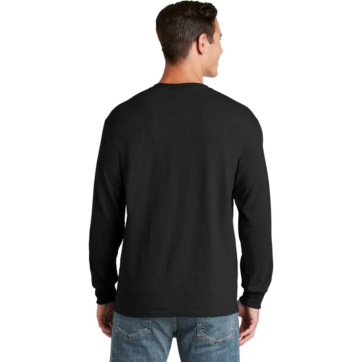 no-logo Jerzees Dri-Power 50/50 Cotton/Poly Long Sleeve T-Shirt-Regular-Jerzees-Thread Logic