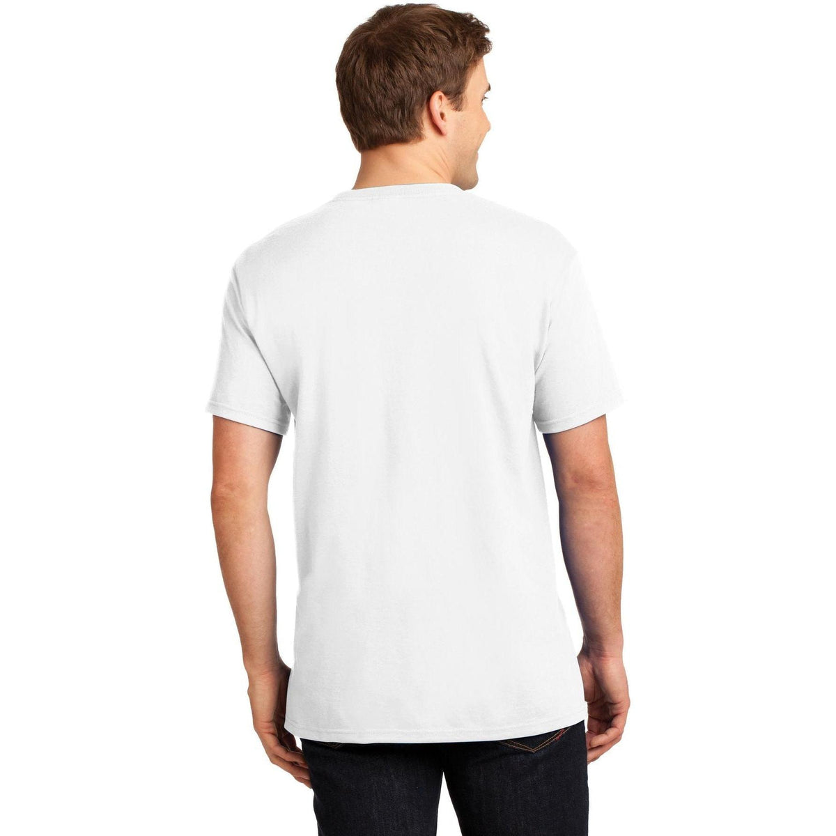 no-logo Jerzees Dri-Power Active 50/50 Cotton/Poly Pocket T-Shirt-Regular-Jerzees-Thread Logic